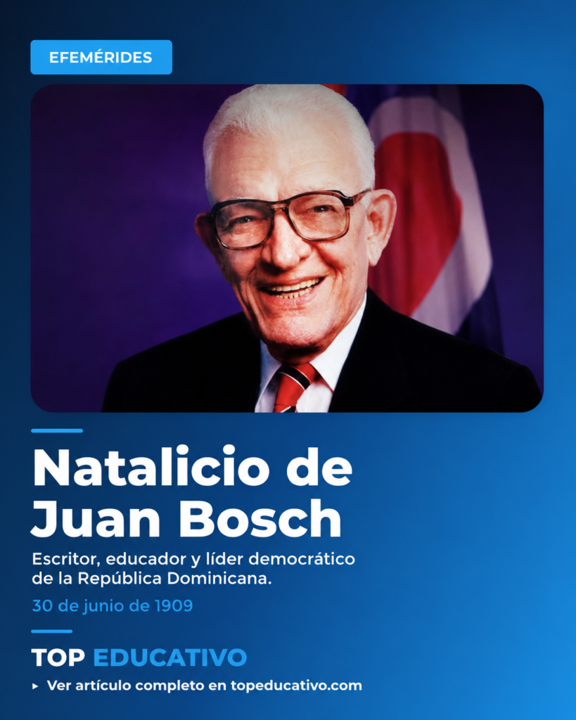 Natalicio de Juan Bosch: el maestro de la palabra, la democracia y la conciencia dominicana Bajada