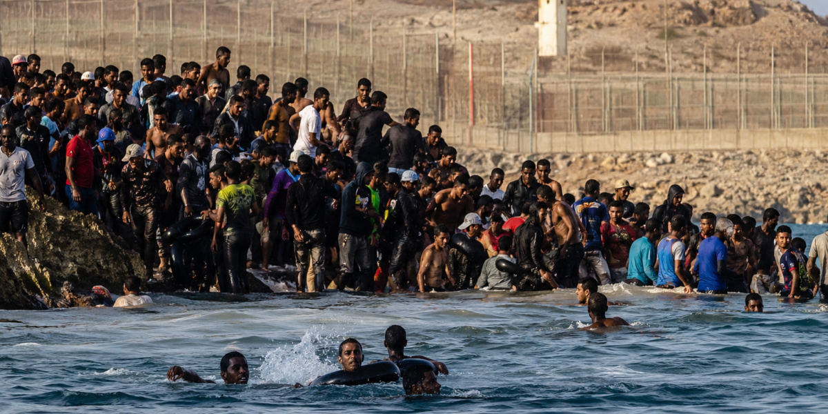 El detonante detrás de la entrada masiva de inmigrantes marroquíes por el mar de Ceuta